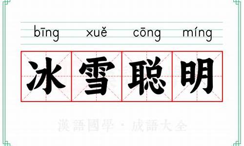 冰雪聪明的意思-冰雪聪明是词语吗