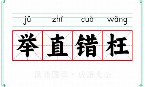 举直错枉-举直错枉的意思