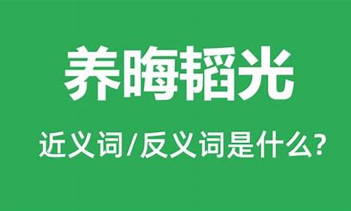 成语韬光隐晦什么意思-韬光隐晦是什么意思呢解释