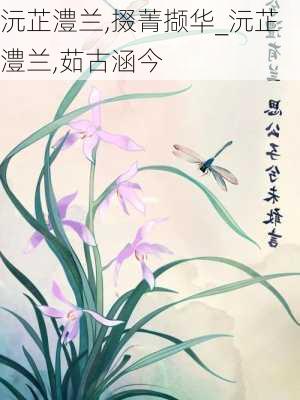 沅芷澧兰,掇菁撷华_沅芷澧兰,茹古涵今