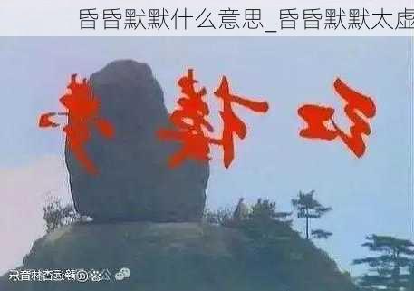 昏昏默默什么意思_昏昏默默太虚