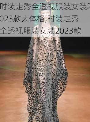 时装走秀全透视服装女装2023款大体格,时装走秀全透视服装女装2023款