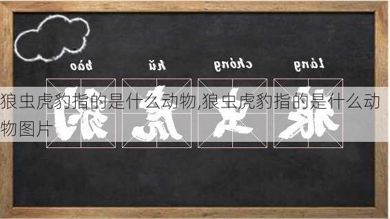 狼虫虎豹指的是什么动物,狼虫虎豹指的是什么动物图片