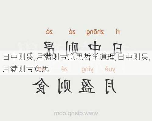 日中则昃,月满则亏意思哲学道理,日中则昃,月满则亏意思