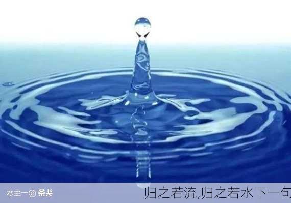 归之若流,归之若水下一句