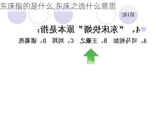 东床指的是什么,东床之选什么意思