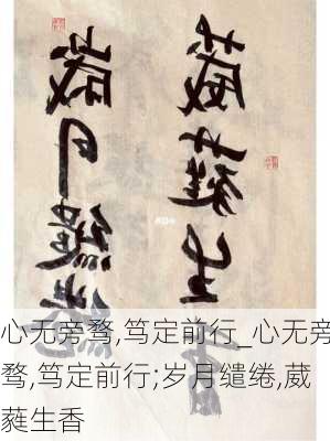 心无旁骛,笃定前行_心无旁骛,笃定前行;岁月缱绻,葳蕤生香