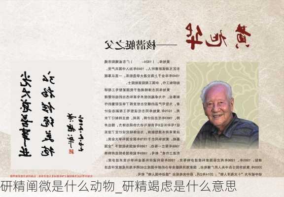 研精阐微是什么动物_研精竭虑是什么意思