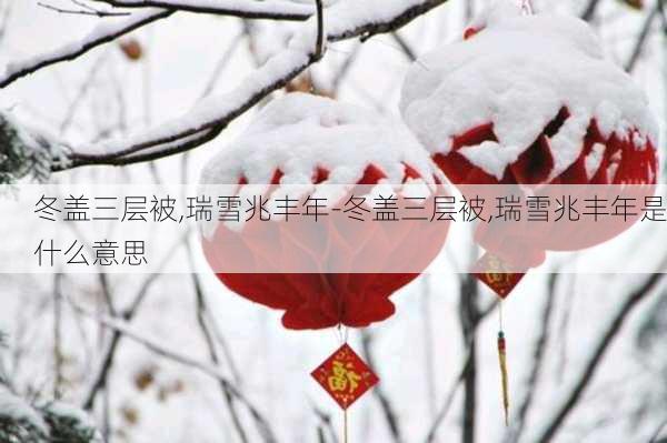 冬盖三层被,瑞雪兆丰年-冬盖三层被,瑞雪兆丰年是什么意思